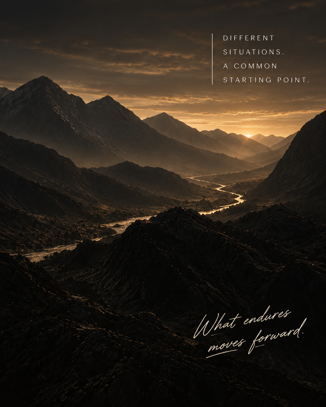 Golden valley opening toward new horizons